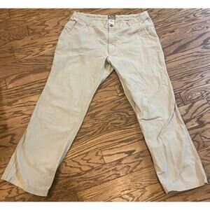 Drake Mens 40 Beige Cotton Straight Leg Pants